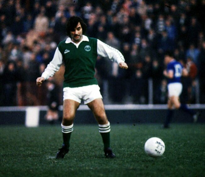 George Best in action for Hibs.