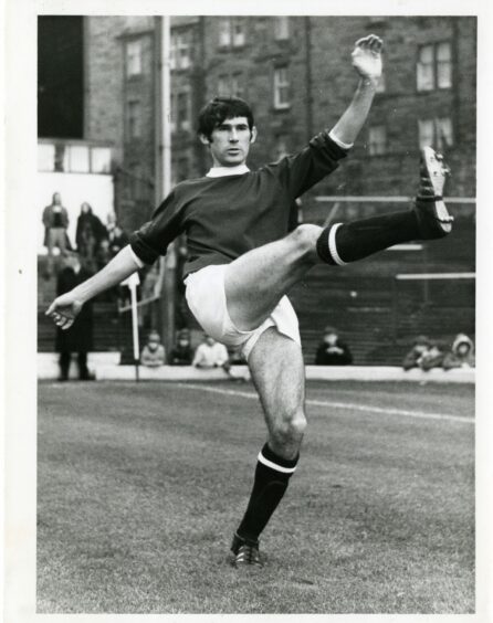 Donald Ford during his playing days with Hearts.