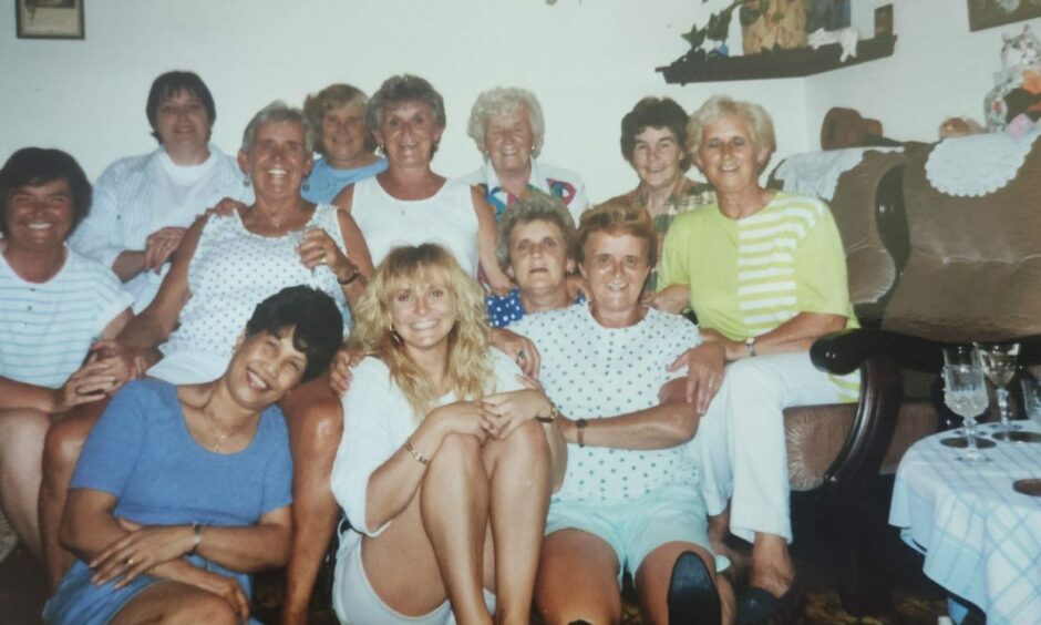 Dottie Gillespie with family and friends.