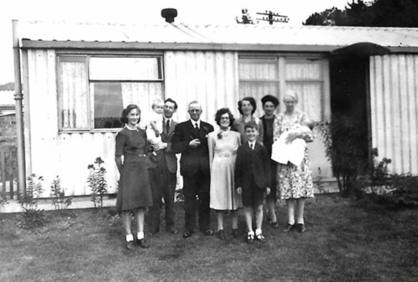 Jim Crumley and his family in the days when they would enjoy a trip to the Rialto.