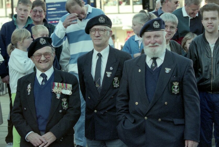 Retired sailors were in attendance to join the celebrations.