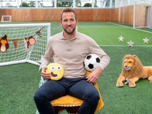 England captain Harry Kane will tell a tale about overcoming fear and finding your inner lion through self-belief when he sits down to read a CBeebies Bedtime Story (CBebbies/BBC/PA)