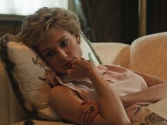 Elizabeth Debicki as Diana, Princess of Wales appearing in the fifth season of the streaming website’s show, The Crown (Netflix)