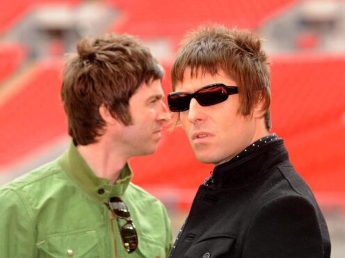 Oasis band members Noel Gallagher and Liam Gallagher (Zak Hussein/PA)