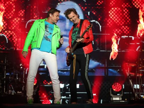 Duran Duran have released the trailer for their upcoming film documenting their recent rooftop concert in Los Angeles (Niall Carson/PA)