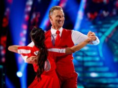 Katya Jones and Tony Adams on Strictly Come Dancing (Guy Levy/BBC/PA)