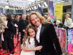 Alisha Weir and Tim Minchin arrive for the world premiere of Roald Dahl’s Matilda at the BFI Southbank in London during the BFI London Film Festival (Ian West/PA)