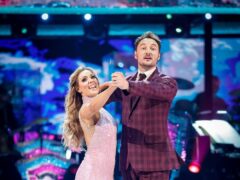 James Bye and Amy Dowden during the live show of Strictly Come Dancing (Guy Levy/BBC)