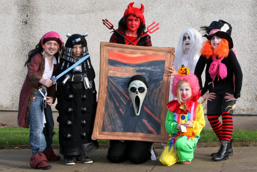 Halloween costume day at Muirfield Primary School in Arbroath in 2011.