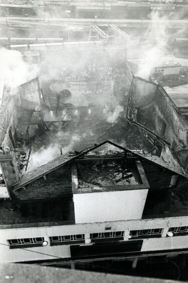 The Palace was gutted by fire on the morning of October 11 1977