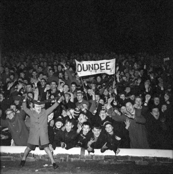 Archie Knox was among the Dundee supporters who enjoyed the club's golden age. Image: DC Thomson.