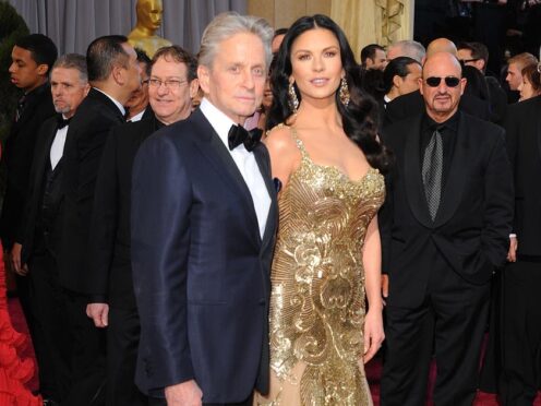Michael Douglas and wife Catherine Zeta-Jones at the Oscars (Ian West/PA)