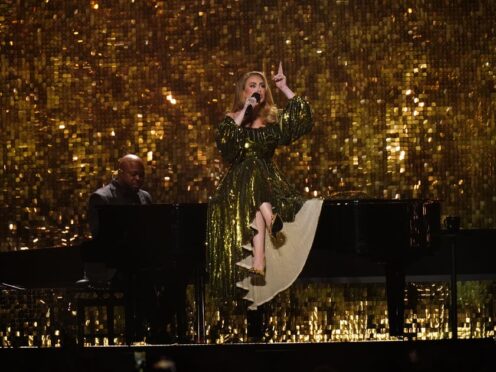 Adele has ‘never been more nervous’ ahead of first night of Las Vegas residency (Ian West/PA)