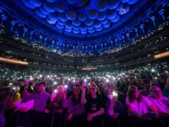 Ed Sheeran performs on stage during the Teenage Cancer Trust Concert at the Royal Albert Hall, London, in March 2022 (Aaron Chown/PA)