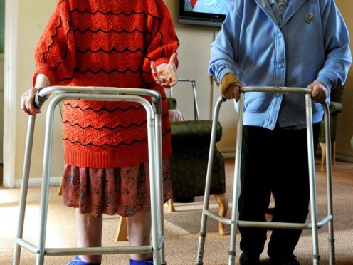 Old people with zimmer frames (John Stillwell/PA)