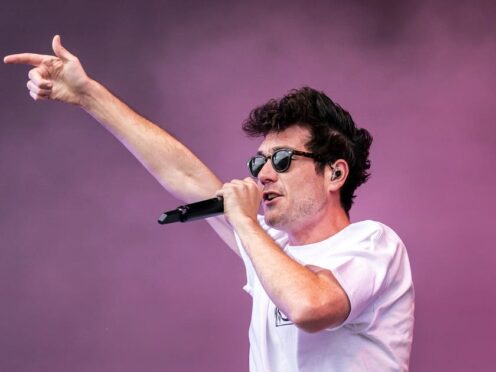 Dan Smith performs with his band Bastille at the Leeds Festival 2022 (PA)