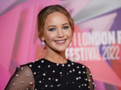Jennifer Lawrence arrives for the European premiere of Causeway during the BFI London Film Festival 2022 (Yui Mok/PA)
