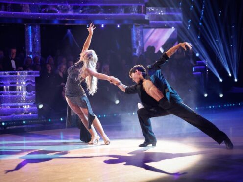 Molly Rainford and Carlos Gu during the last live show of Strictly Come Dancing on BBC1 (BBC/PA)