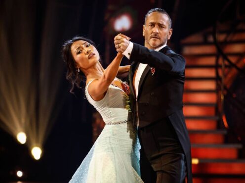 Will Mellor and Nancy Xu will dance the samba to I Go To Rio by Hugh Jackman(Guy Levy/BBC/PA)