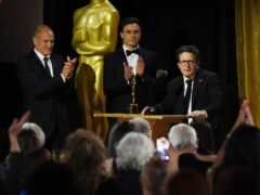 Michael J. Fox speaks on stage during the ceremony (Richard Shotwell/Invision/AP/PA)