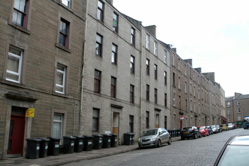 Rosefield Street tenements after they were rebuilt.
