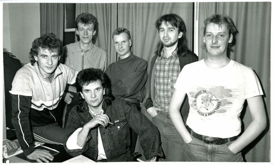 Runrig photographed at the Perth nightspot Electric Whispers in February 1998. Image: DC Thomson.