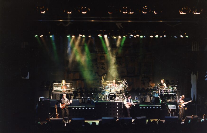 Runrig at the Caird Hall in Dundee in December 1993. Image: DC Thomson.