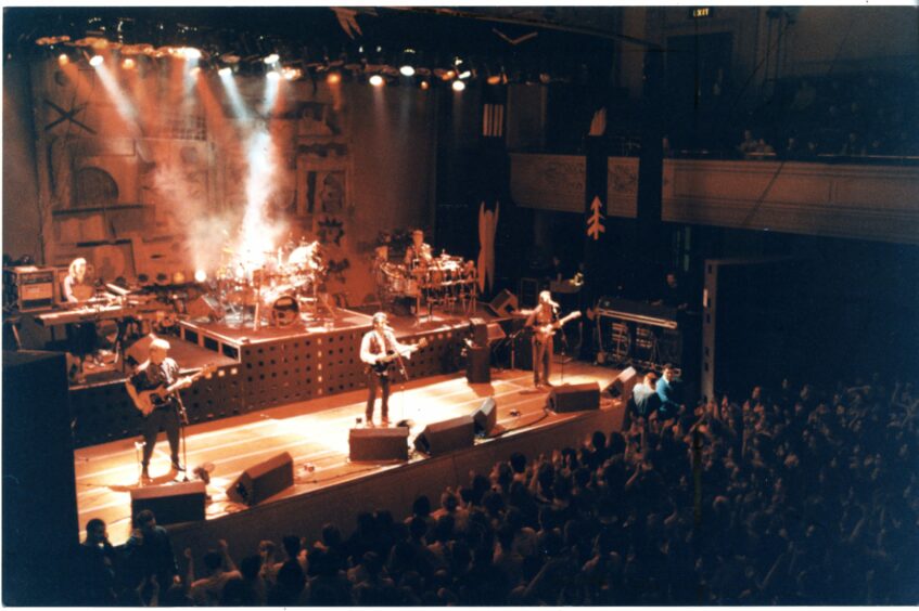 The 1993 concert at the Caird Hall was part of the Amazing Things tour of Europe. Image: DC Thomson.