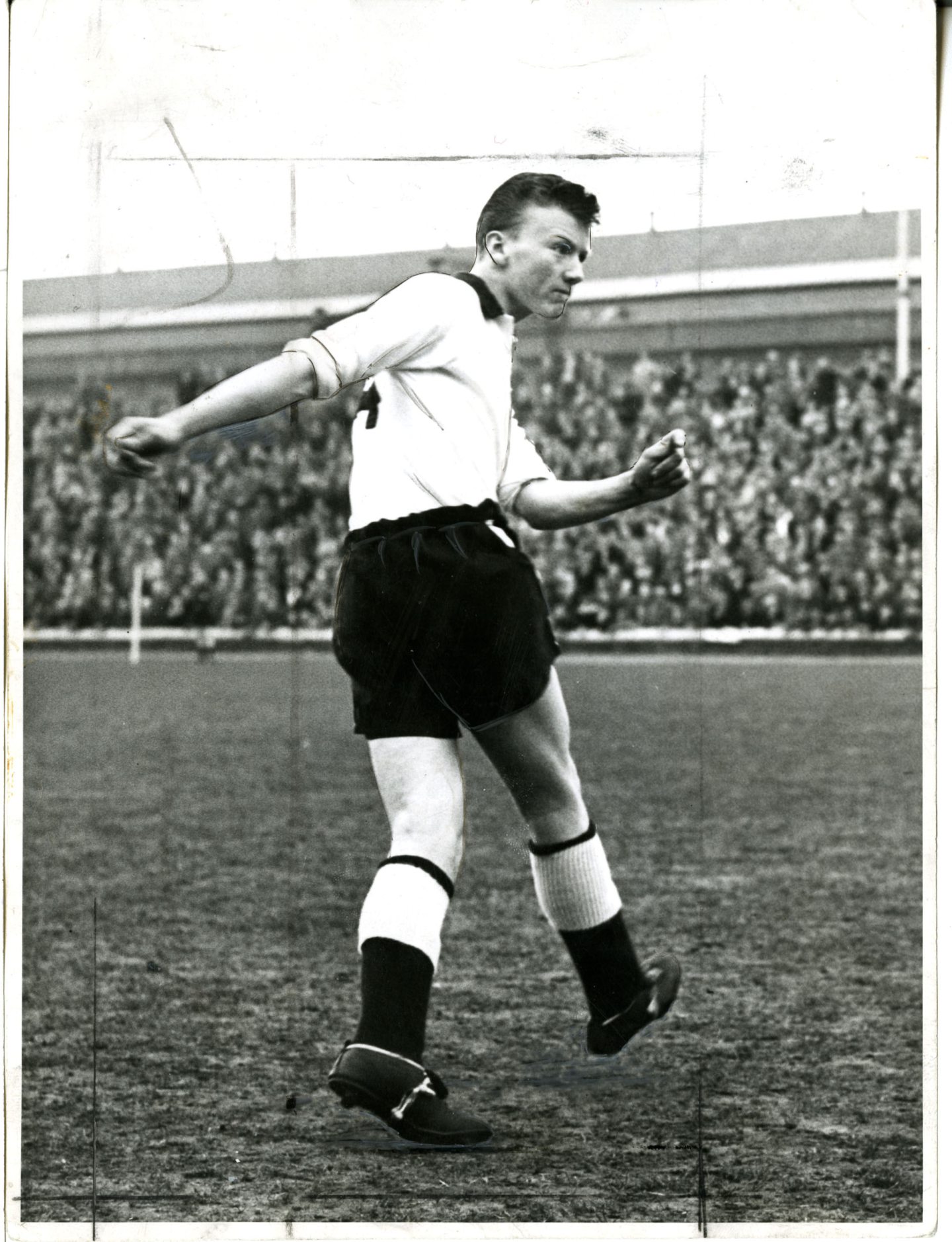 Jimmy Gabriel pictured in 1958 while starting out on his football journey. Image: DC Thomson.