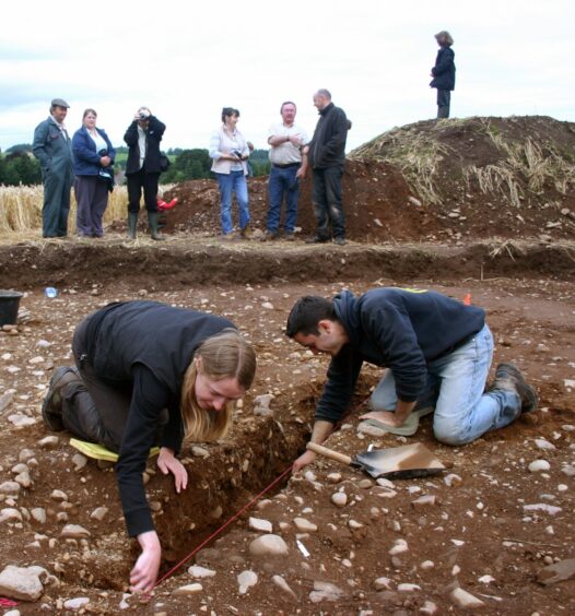 Excavations at the Neolithic ritual complex in Forteviot in 2008
