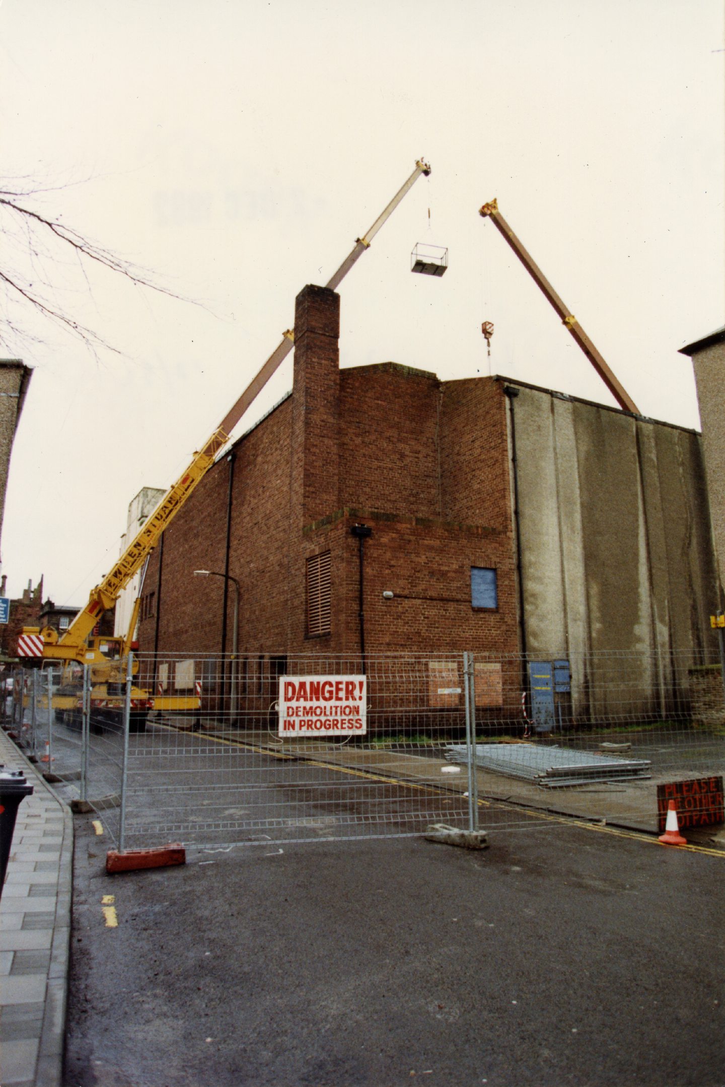 Demolition works are to begin with vehicles on site on December 2 1992.