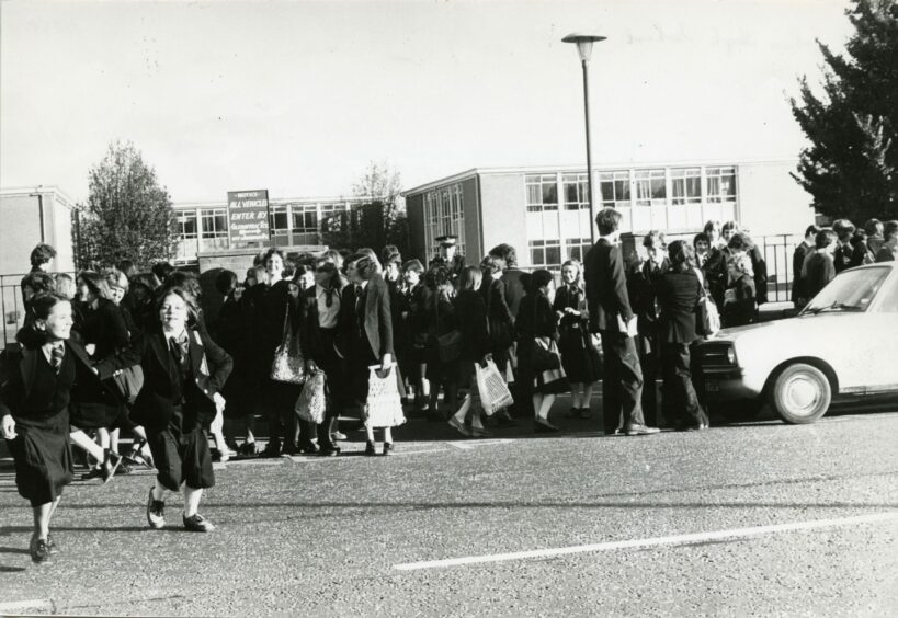 St John's High School in 1978. Image: DC Thomson.