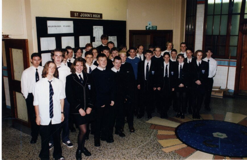 St John's pupils at Rockwell. Image: DC Thomson.