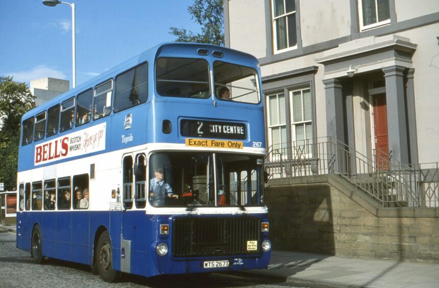 Seen a few days before deregulation, 267 works the old 2 service into the city centre. Image: Derek Simpson.