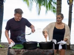 Gordon Ramsay cooks with his daughter Tilly. (National Geographic/Justin Mandel/PA)