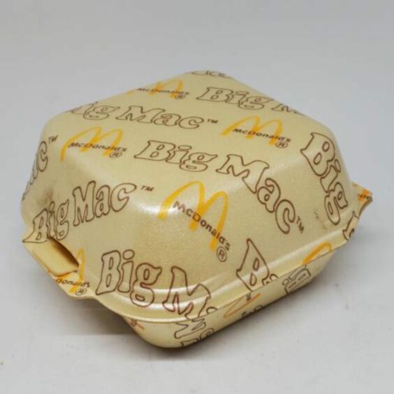 The Big Mac packaging in the 1980s was soon replaced