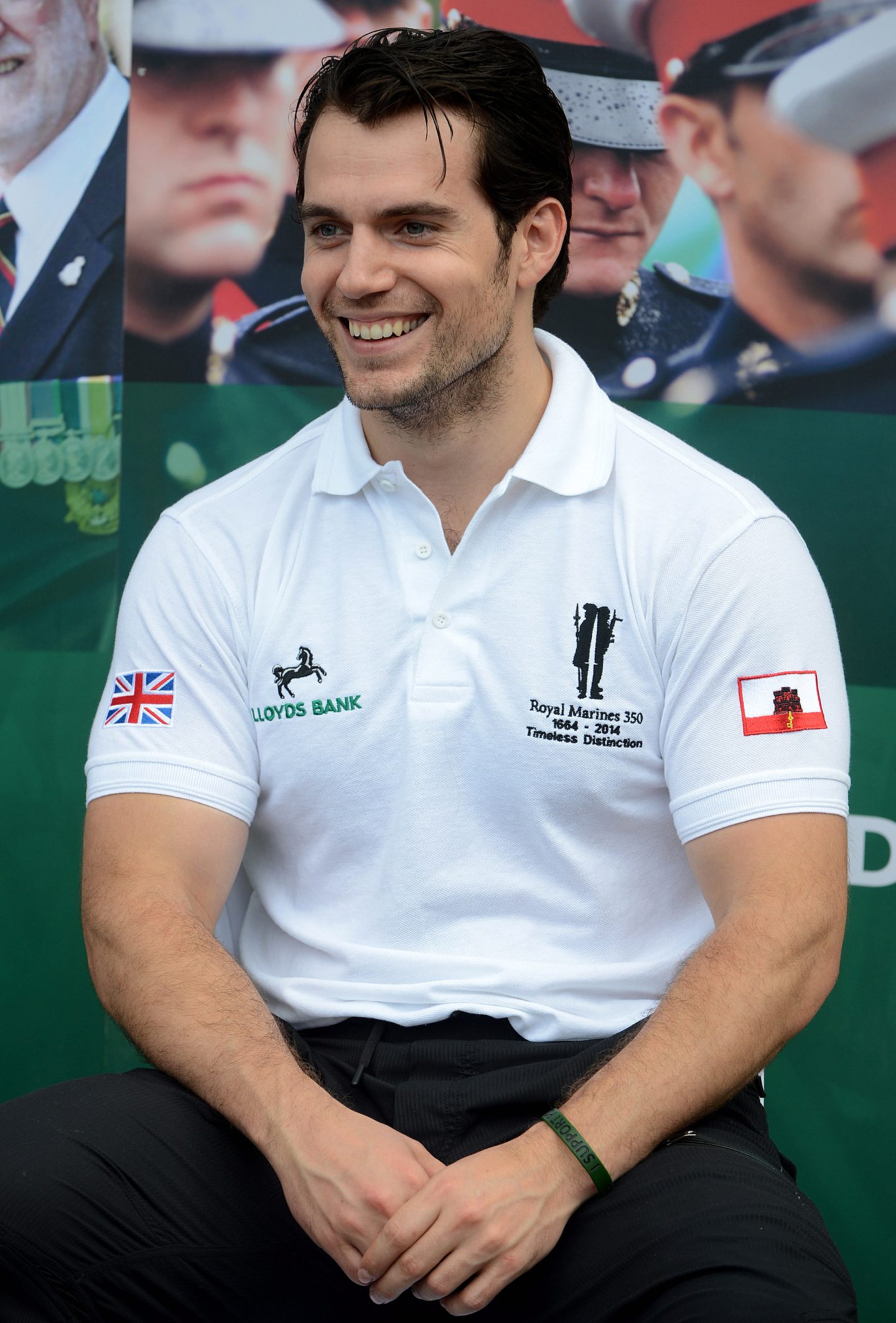 Superman actor Henry Cavill has been a staunch supporter of the Royal Marines Charity. Image: Royal Navy.
