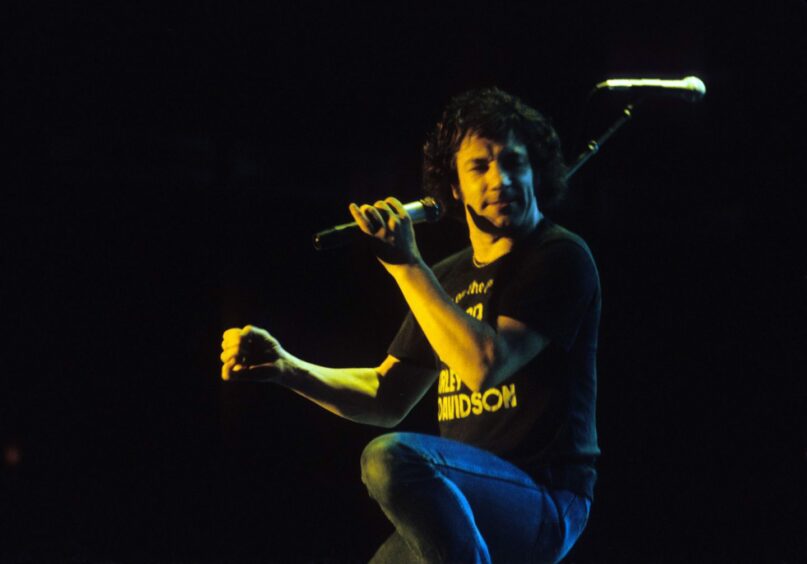 Johnson took over lead vocals with AC/DC following the death of Bon Scott