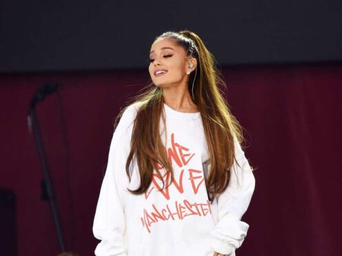 Ariana Grande performing during the One Love Manchester benefit concert for the victims of the Manchester Arena terror attack (Dave Hogan/One Love Manchester/PA)