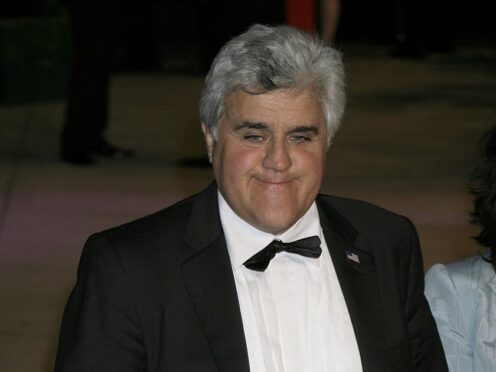 Jay Leno recalls how his ‘face caught on fire’ during recent car garage accident (Yui Mok/PA)