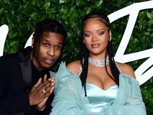 Rihanna has shared the first video of her child with Asap Rocky on social media. (Ian West/PA)