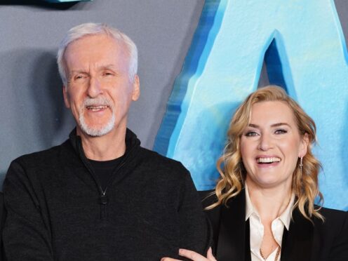 James Cameron and Kate Winslet (Ian West/PA)