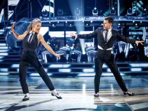 Helen Skelton and Gorka Marquez during the dress rehearsal of Saturday’s Strictly Come Dancing on BBC1 (Guy Levy/BBC/PA)