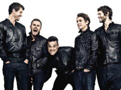 Take That’s Jason Orange, Gary Barlow, Robbie Williams, Mark Owen and Howard Donald (Bryan Adams/Q Magazine/PA)