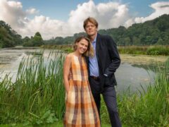 The first-look image of Kris Marshall and Sally Bretton in Death in Paradise spin-off series Beyond Paradise (Craig Hardie/PA)