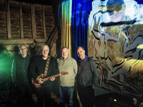 Pink Floyd have thanked all those who supported their Ukrainian charity single Hey, Hey, Rise Up as they announced it has raised £500,000 (LD Comms/PA)