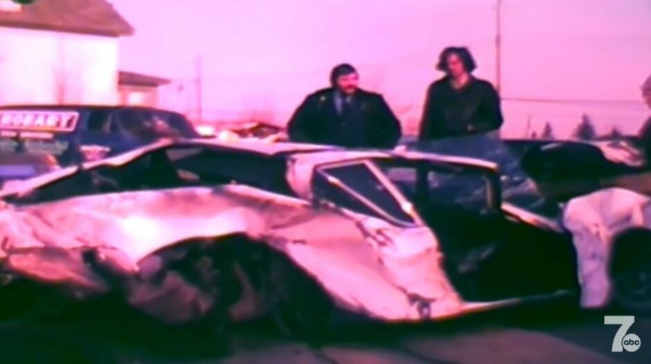 The scene of Tim Horton's fatal car crash in 1974. 