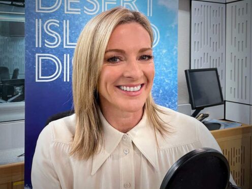 Lauren Laverne’s castaway on Desert Island Discs on Sunday is the broadcaster Gabby Logan (BBC/Emily Youlton)