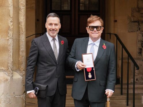 Sir Elton John’s husband urges DCMS to champion value of British culture (Dominic Lipinski/PA)
