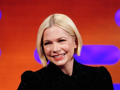 Michelle Williams during filming for the Graham Norton Show (Ian West/PA)